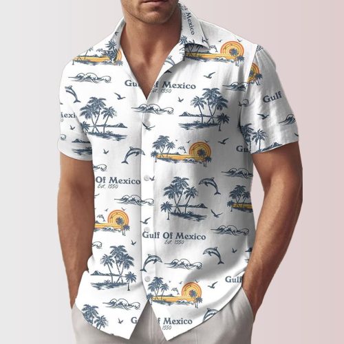 Gulf Of Mexico 1550 Vintage Hawaiian Shirt