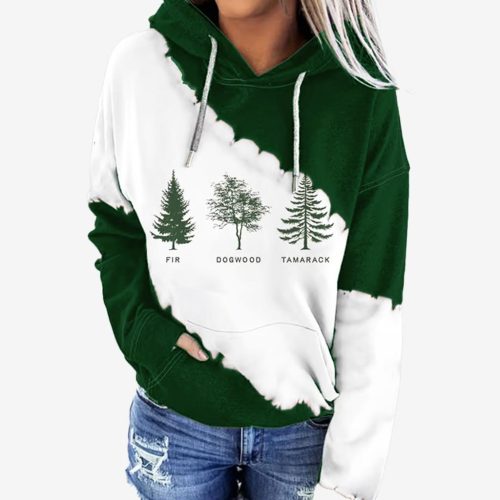 Fir Dogwood Tamarack FDT Trump Print Hoodie
